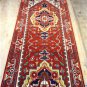 2'7 x 11'10 Heriz Style Handmade Oriental Super Serapi Vege Dyed Wool Runner Rug