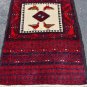 3 x 5 Genuine Persian Mousel Balouch Bird Tribal Oriental Hand Knotted Wool Rug