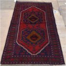 2'4 x 4'4 Pakistani Balouch Turkoman Tribal Hand Knotted Oriental Wool Area Rug
