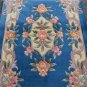 2'4x4'8 Blue Genuine Chinese Plush Aubusson Oriental Hand Knotted Area Wool Rug