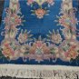 2'4x4'8 Blue Genuine Chinese Plush Aubusson Oriental Hand Knotted Area Wool Rug