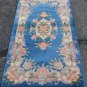 2'4x4'8 Blue Genuine Chinese Plush Aubusson Oriental Hand Knotted Area Wool Rug