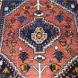 2'9x4 Genuine Persian Tribal Shiraz Qashqai Afshar Hand Woven Oriental Wool Rug