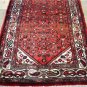 3'7x10 Genuine S Antique Persian Hamadan Mina Khani Hand Knotted Rug Wool Runner