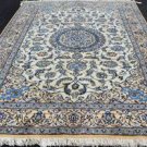 6'7x9'9 Fine High KPSI Silk Highlight Genuine Persian Nain Hand Knotted Wool Rug