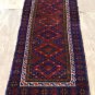 2 x 8'7 Pak Balouch Turkoman Sumak Tribal Hand Knotted Oriental Wool Runner Rug