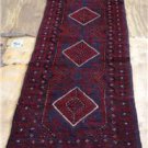 2 x 8'9 Pak Balouch Turkoman Sumak Tribal Hand Knotted Oriental Wool Runner Rug