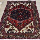 3'5 x 5 Genuine S Antique Persian Hamadan Tribal Oriental Hand Knotted Wool Rug