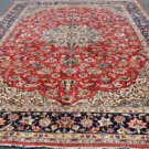 9 x 13 Superb Genuine S Antique Persian Isfahan Najafabad Hand Knotted Wool Rug