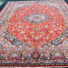 8'8 x 12'9 Fine Genuine S Antique Persian Ardekan Kashan Hand Knotted Wool Rug