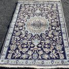 3 x 4'9 High KPSI Fine Genuine Persian Nain Hand Knotted Oriental Area Wool Rug