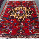 4'6x6'9 Genuine S Antique Persian Tribal Hamedan Hand Knotted Oriental Wool Rug