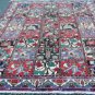 6'9x9'7 Fine Rare Genuine Persian Tribal Bakhtiari Keshti Hand Knotted Wool Rug