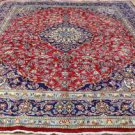 Genuine Antique Persian Kashan Plush Pile Hand Knotted Oriental Rug 9'8 x 12'5