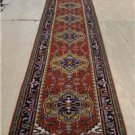 2'6x30 Heriz Style Handmade Oriental Super Serapi Vegetable Dyed Wool Runner Rug
