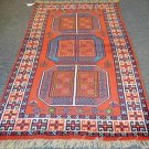 3'9 x 6'8 Authentic Persian Shiraz Tribal Oriental Hand Knotted Wool Area Rug