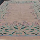 8'6x11'5 Vintage Romanian Eastern European Sumak Soumak Hand Woven Wool Area Rug