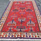 5 x 9'4 Rare Genuine Persian Bakhtiari Afshar Tribal Hand Knotted Wool Area Rug