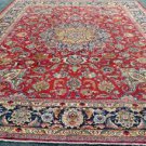 11'5 x 15'5 Rare Palace Size Signed Genuine Antique Persian Sabzevar Mashad Rug
