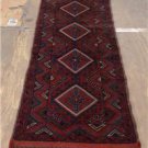 1'10x8'6 Pak Balouch Turkoman Sumak Tribal Hand Knotted Oriental Wool Runner Rug