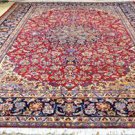 9'8 x 13'9 Beautiful Genuine Semi Antique Persian Isfahan Hand Knotted Wool Rug