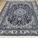 5x8'8 Fine High KPSI Silk Highlights Genuine Persian Nain Hand Knotted Wool Rug