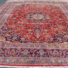 9'9x12'10 Elegant Genuine Semi Antique Persian Kashan Hand Knotted Oriental Rug