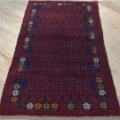 2'8 x 4'10 Pakistani Balouch Turkoman Tribal Hand Knotted Oriental Wool Area Rug