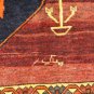 5 x 7 Signed Dated Genuine S Antique Persian Tribal Bijar Hand Knotted Wool Rug