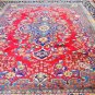 9'4x12'6 Signed Weaved "Made in Iran" Genuine S Antique Persian Kashmar Wool Rug