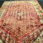 6'6x9'10 Rare Genuine S Antique Persian Bijar Herati Hand Knotted Wool Area Rug