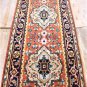 2'7 x 9'9 Persian Heriz Style Handmade Oriental Serapi Vege Dyed Wool Runner Rug