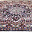 6'6 x 6'4 Square Gorgeous Authentic Persian Kerman Hand Knotted Wool Area Rug