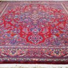10x12'8 Fine Signed Genuine Semi Antique Persian Khorassan Hand Knotted Wool Rug