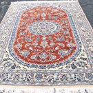 5'5 x 8'4 Stunning Genuine Persian Nain Silk Highlights Hand Knotted Wool Rug