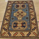 2'10x4'3 Fine Vegetable Dye Wool Caucasian Kazak Style Hand Knotted Oriental Rug