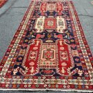 4 x 11 Amazing Genuine Nortwest Persian Tribal Pictorial Hand Knotted Runner Rug