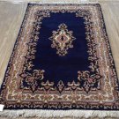 3 x 5 PAIR Fine Blue Genuine Persian Kerman Oriental Hand Knotted Wool Area Rugs