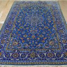4'5x7'3 KPSI 200 Finest Blue Genuine Persian Isfahan Hand Knotted Kork Wool Rug