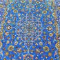 4'5x7'3 KPSI 200 Finest Blue Genuine Persian Isfahan Hand Knotted Kork Wool Rug