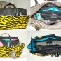 Limited Edition Printed Bag Organizer / Bag Insert Large (Yellow Zebra Print)