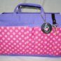 Printed Bag Organizer Medium (Violet Pink / Polka Dots)