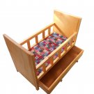 Wood doll crib