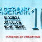 Get permanent homepage dofollow backlink from my PAGERANK 10 travel blog