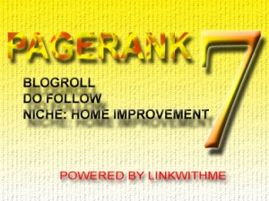 Get permanent homepage dofollow backlink from my PAGERANK 7 blog