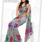 Indian Bollywood Faux Georgette Printed Sari With Unstitch Blouse - X 2174A N