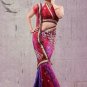 Faux Georgette Partywear Designer Embroidered Sari Saree With Blouse - X 7335D N
