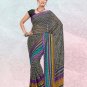 Faux Georgette / Sattin Patti Casual Printed Sari Sarees With Blouse - X 4783a N