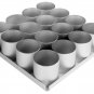 Alan Silverwood 16 Piece x 3" Inch Multi Mini Round Cake Baking Tin Pan Wedding
