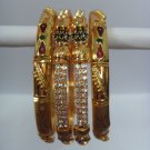 white&green stone gold plated bangle bracelet GP 506 ( 2 - 6 mediam ) white&green stone gold plated bangle bracelet GP 506 ( 2 - 6 mediam )